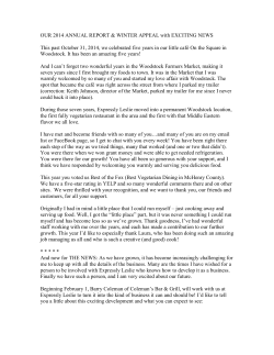 Expressly Leslie 2014 Annual Report