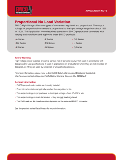 Proportional No Load Variation