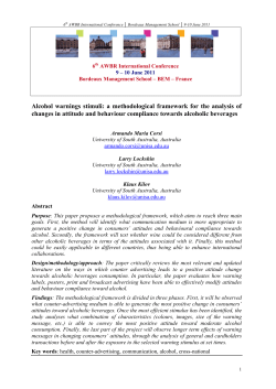 Alcohol warnings stimuli - University of South Australia