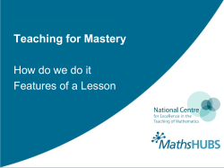 Mastery Specialist Teacher Programme