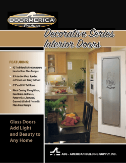 Decorative Series Interior Doors