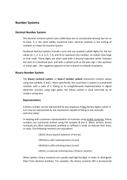 Number Systems