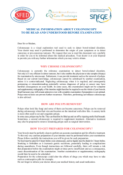 medical information about colonoscopy to be read and understood
