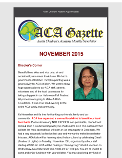 november 2015 - Austin Children`s Academy