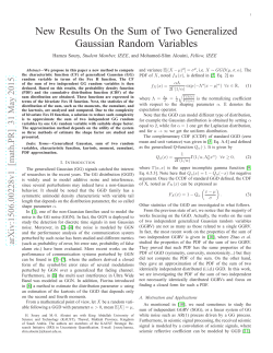 New Results On the Sum of Two Generalized
