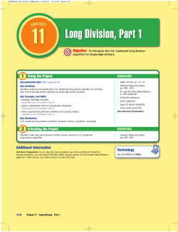 Long Division 1