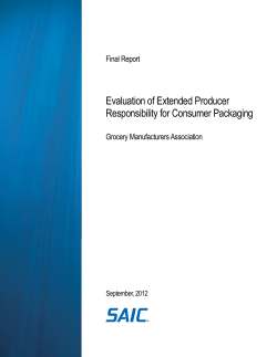 Evaluation of Extended Producer Responsibility for Consumer