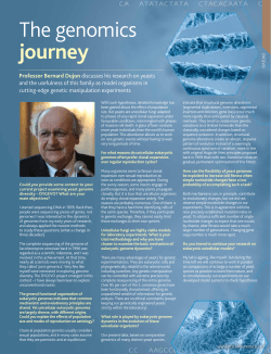 The genomics journey - International Innovation