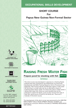 raising fresh water fish prepare pond for