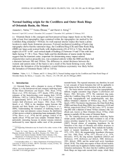 Normal faulting origin for the Cordillera and Outer Rook Rings of