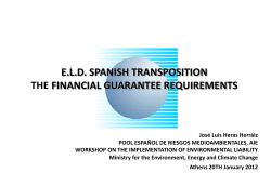 eld spanish transposition the financial guarantee requirements
