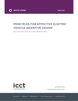 Principles for effective electric vehicle incentive design