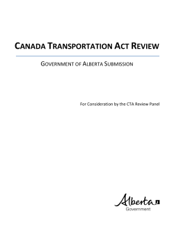 submission - Alberta Transportation