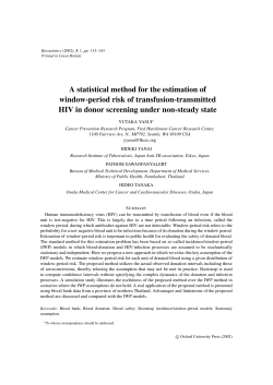 A statistical method for the estimation of window