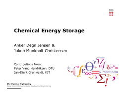 Chemical Energy Storage