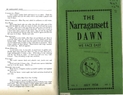 THE NARRAGANSETT - DigitalCommons@URI