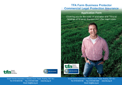 TFA Farm Business Protector Commercial Legal Protection Insurance