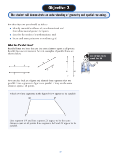 Objective 3 - Geometry and Spatial Reasoning