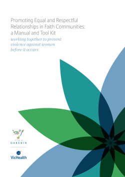 Promoting Equal and Respectful Relationships in Faith Communities