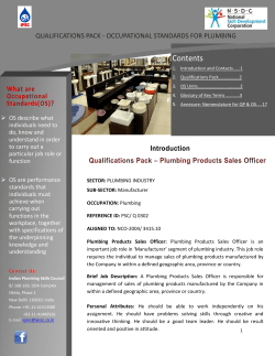 QP-Plumbing Products Sales Officer