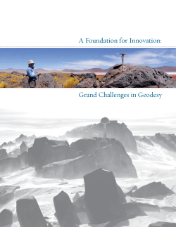 A Foundation for Innovation: Grand Challenges in Geodesy