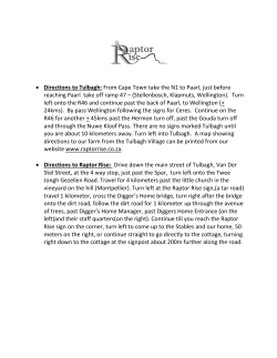 From Cape Town take the N1 to Paarl and take off ramp 47