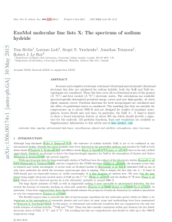 ExoMol molecular line lists X: The spectrum of sodium hydride