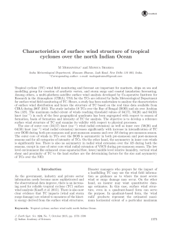 Characteristics of surface wind structure of tropical cyclones over the