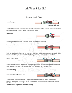 How to use Push In Quick Connect fittings