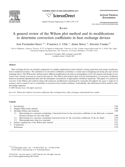 A general review of the Wilson plot method and its