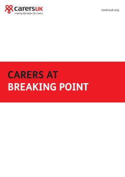 carers at breaking point