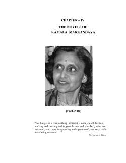 chapter &ndash; iv the novels of kamala markandaya