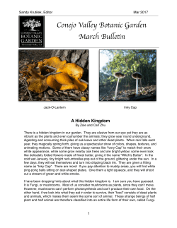 to see the March Bulletin - Conejo Valley Botanical Garden