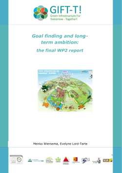 Goal finding and long- term ambition - GIFT-T
