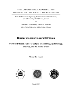 Bipolar disorder in rural Ethiopia