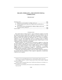 reason, morality, and constitutional compliance