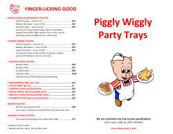 Piggly Wiggly Party Trays
