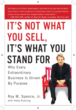 Excerpt - It`s Not What You Sell