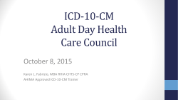 ICD-10-CM For Long-Term Care