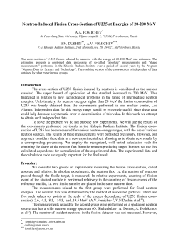 Neutron-Induced Fission Cross-Section of U235 at Energies of 20