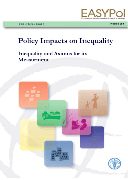 Inequality and Axioms for its Measurement