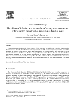 The effects of inflation and time-value of money on an