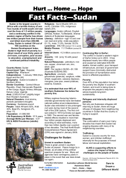 Fast Facts - Australian Lutheran World Service