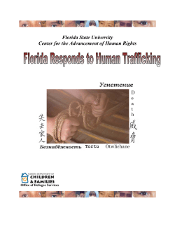 Florida Responds to Human Trafficking