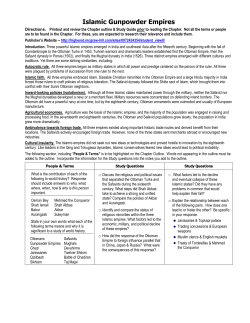 Islamic Gunpowder Empires - Modern World History @ SDA