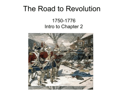The Road to Revolution