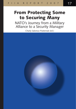 From Protecting Some to Securing Many: NATO`s Journey from a