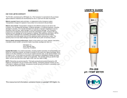 USER`S GUIDE PH-200
