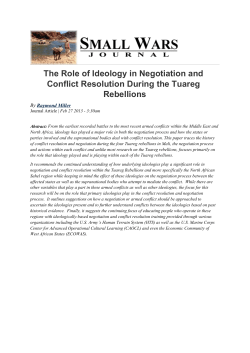 The Role of Ideology in Negotiation and Conflict Resolution During
