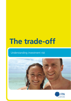 The Trade off: understanding investment risk (Financial Planners
